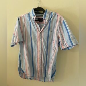 Men's Striped Shirt - Blue, Pink, White